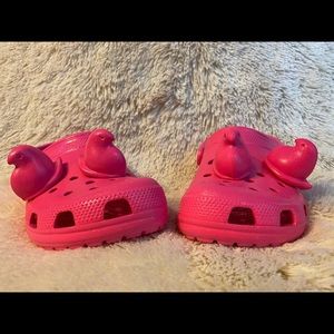 Pink Glitter Peeps Crocs Classic Clog M8/W10